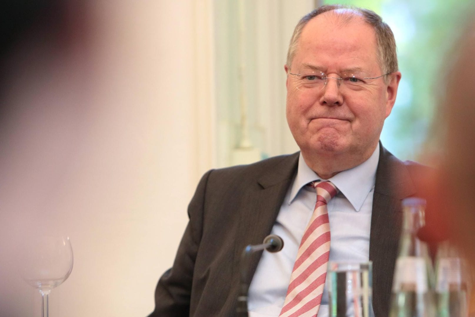 Peer Steinbrück hatte sich am 30. September aus dem Deutschen Bundestag verabschiedet.