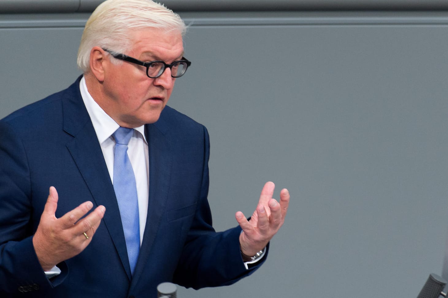 Außenminister Frank-Walter Steinmeier warnt vor eine Konfrontation zwischen USA und Russland.