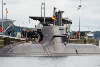 Das neue U-Boot "U36" der Marine.