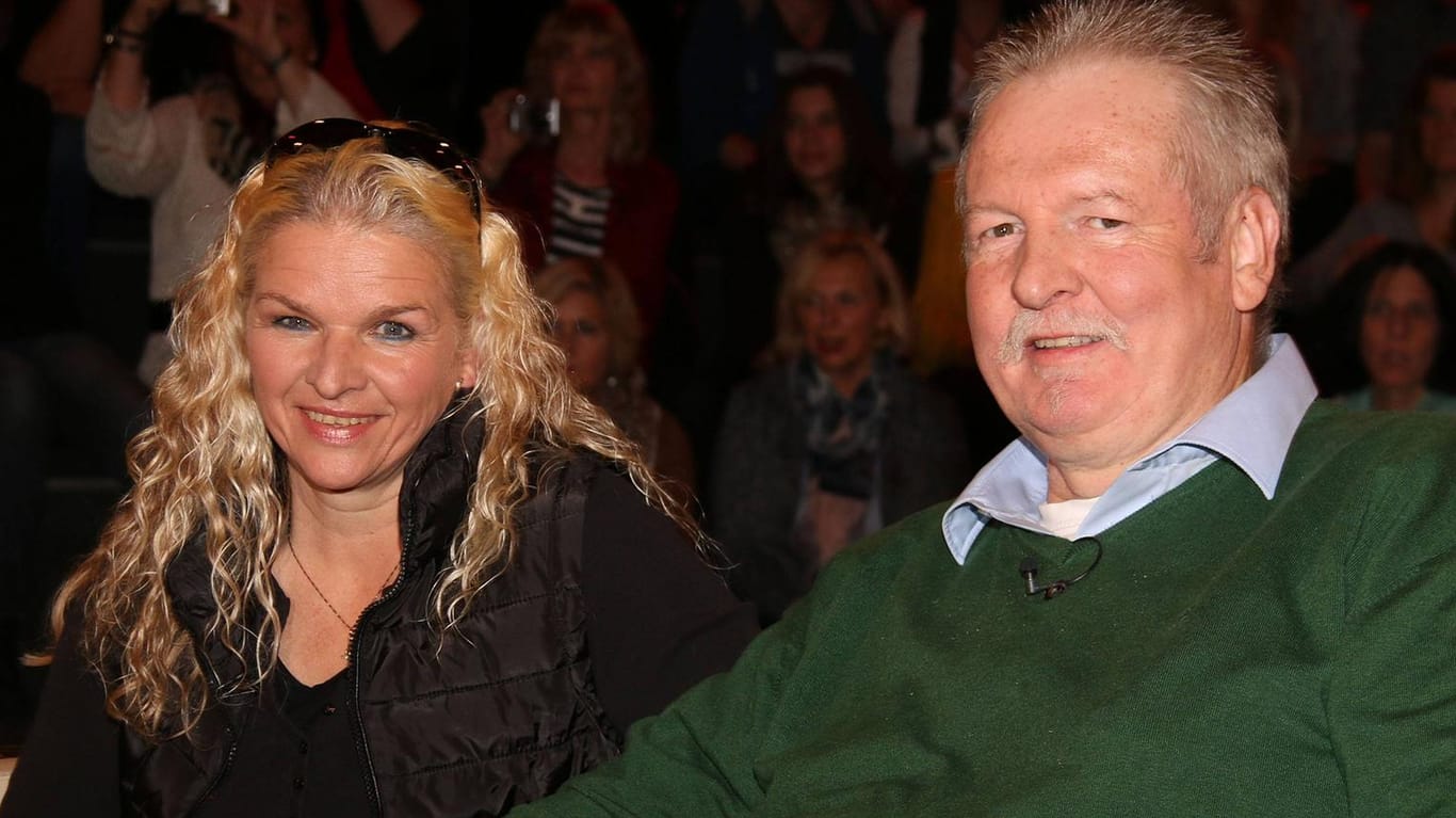 Tamme Hanken mit seiner Ehefrau Carmen im Oktober 2015 in der Talkshow von Markus Lanz.