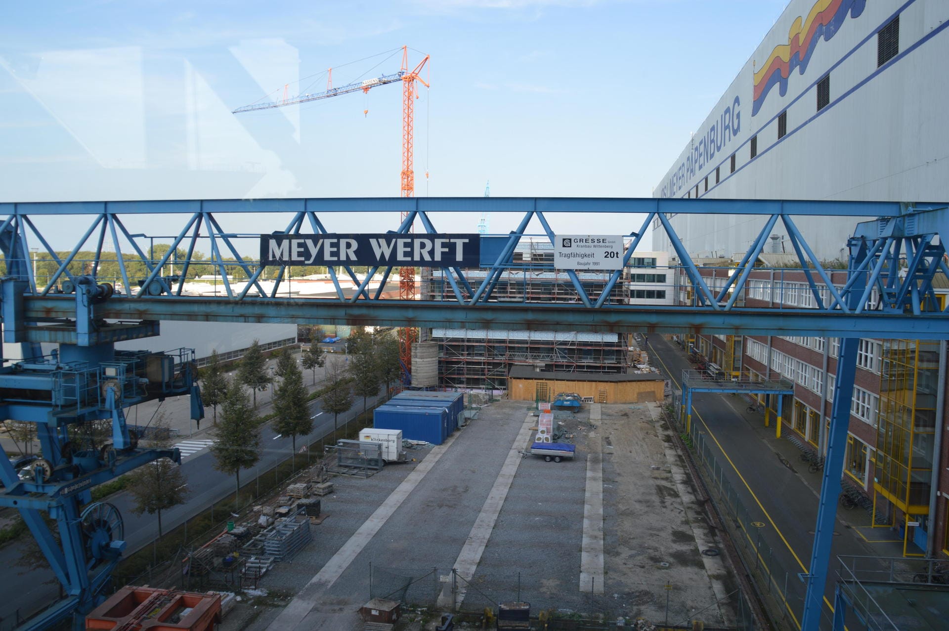 Baustelle des Technologie- und Forschungszentrums der Meyer Werft.