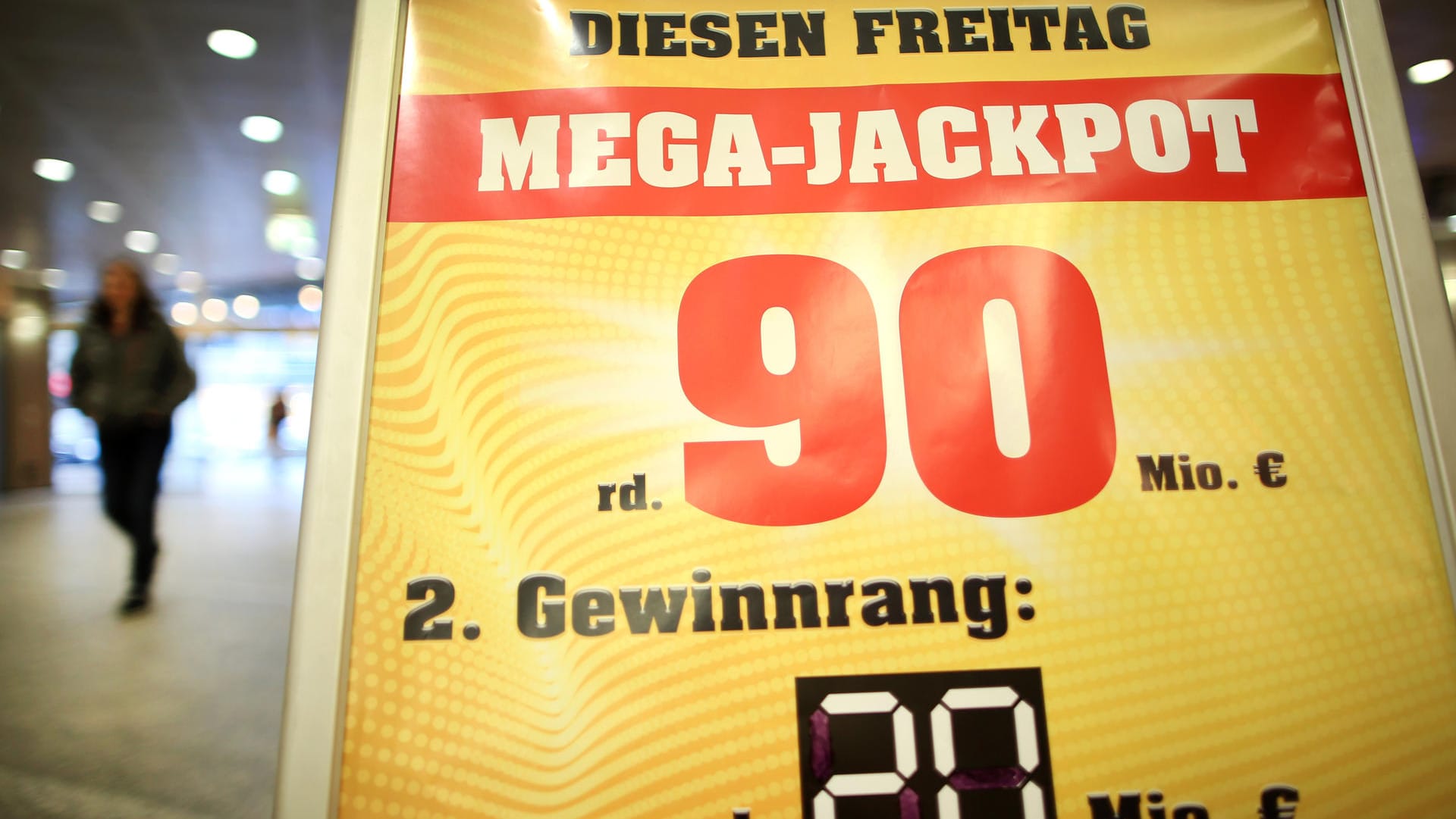 90 Millionen Euro waren im Eurojackpot.