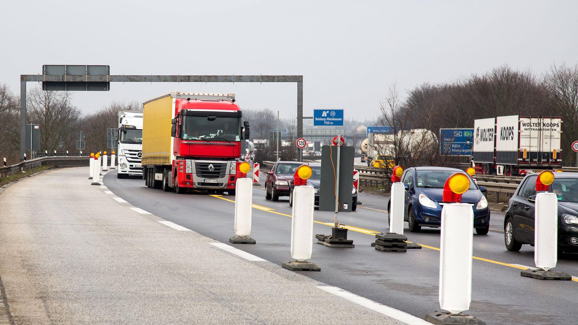 Am Wochenende wird unter anderem die Bundesautobahn A 40 gesperrt.