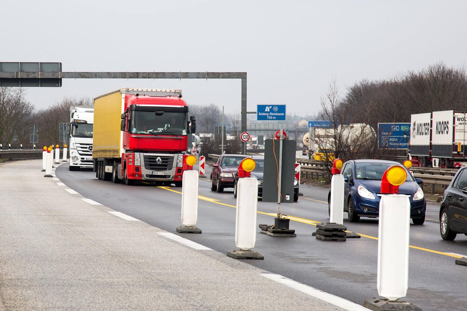 Am Wochenende wird unter anderem die Bundesautobahn A 40 gesperrt.