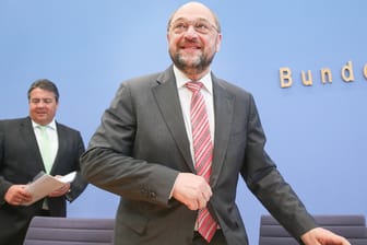 Der EU-Parlamentspräsident Martin Schulz (rechts) und SPD-Chef Sigmar Gabriel.