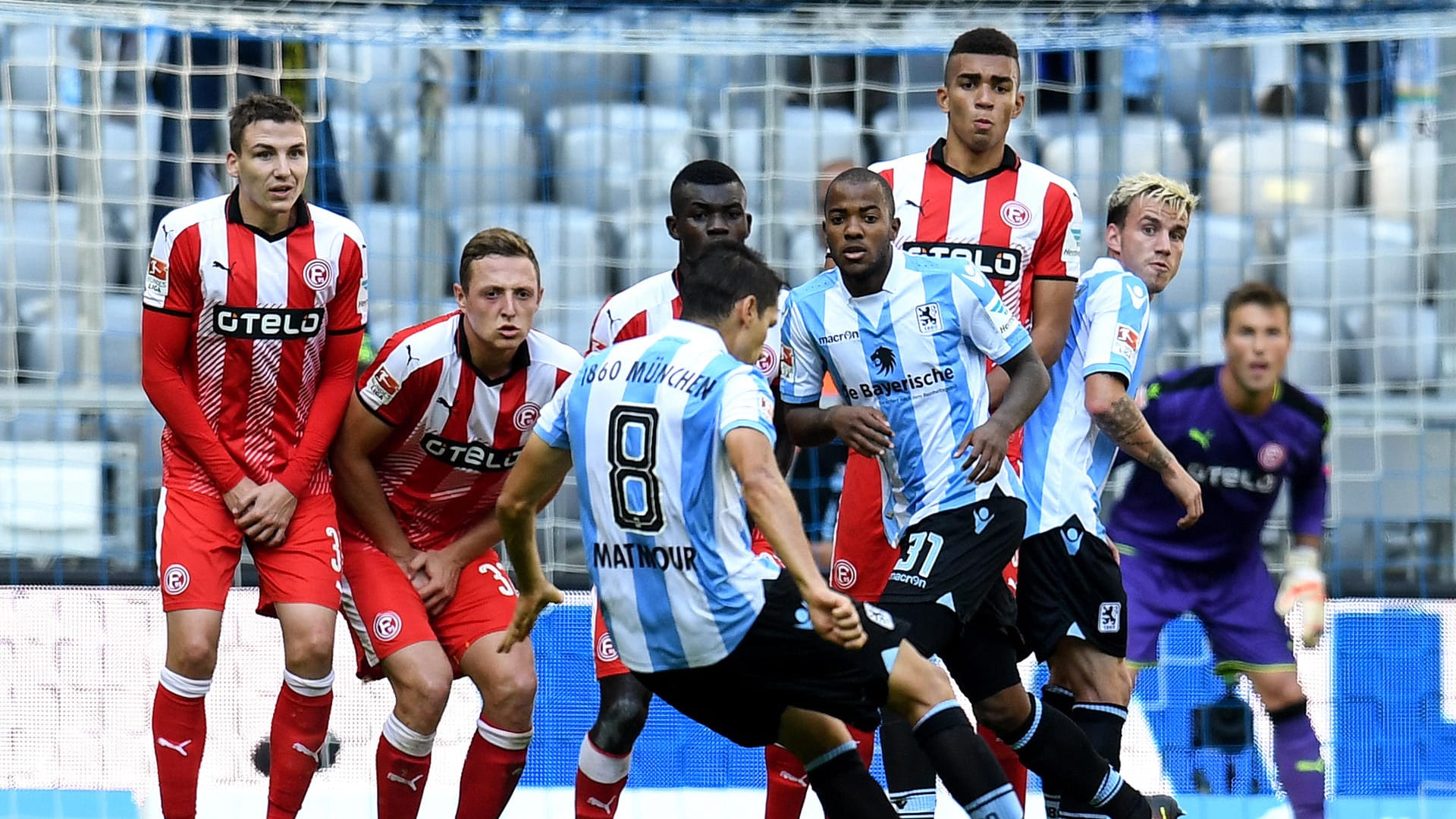 2. Bundesliga, TSV 1860 München - Fortuna Düsseldorf, 9. Spieltag am 16.10.2016