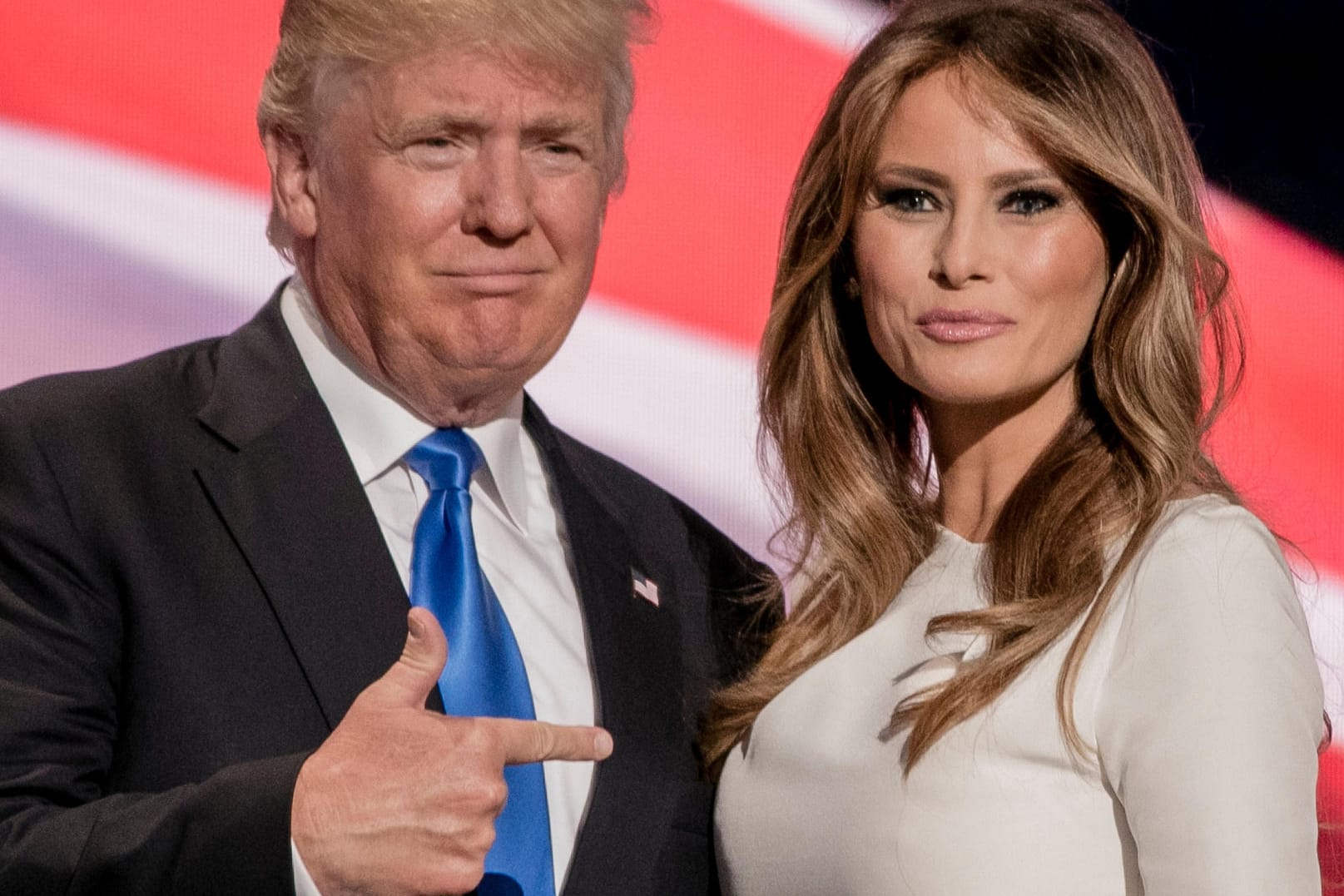 Donald Trump und seine Frau Melania: "Jungs sind so."