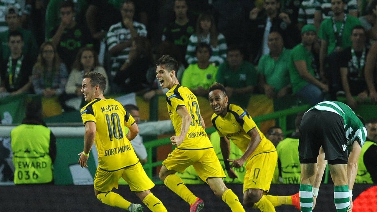 Borussia Dortmund besiegt Sporting Lissabon mit 2:1.