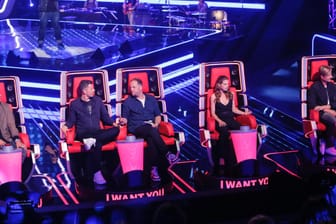 Die Coaches von "The Voice of Germany" (l-r): Andreas Bourani, Michi Beck, Smudo, Yvonne Catterfeld und Samu Haber.