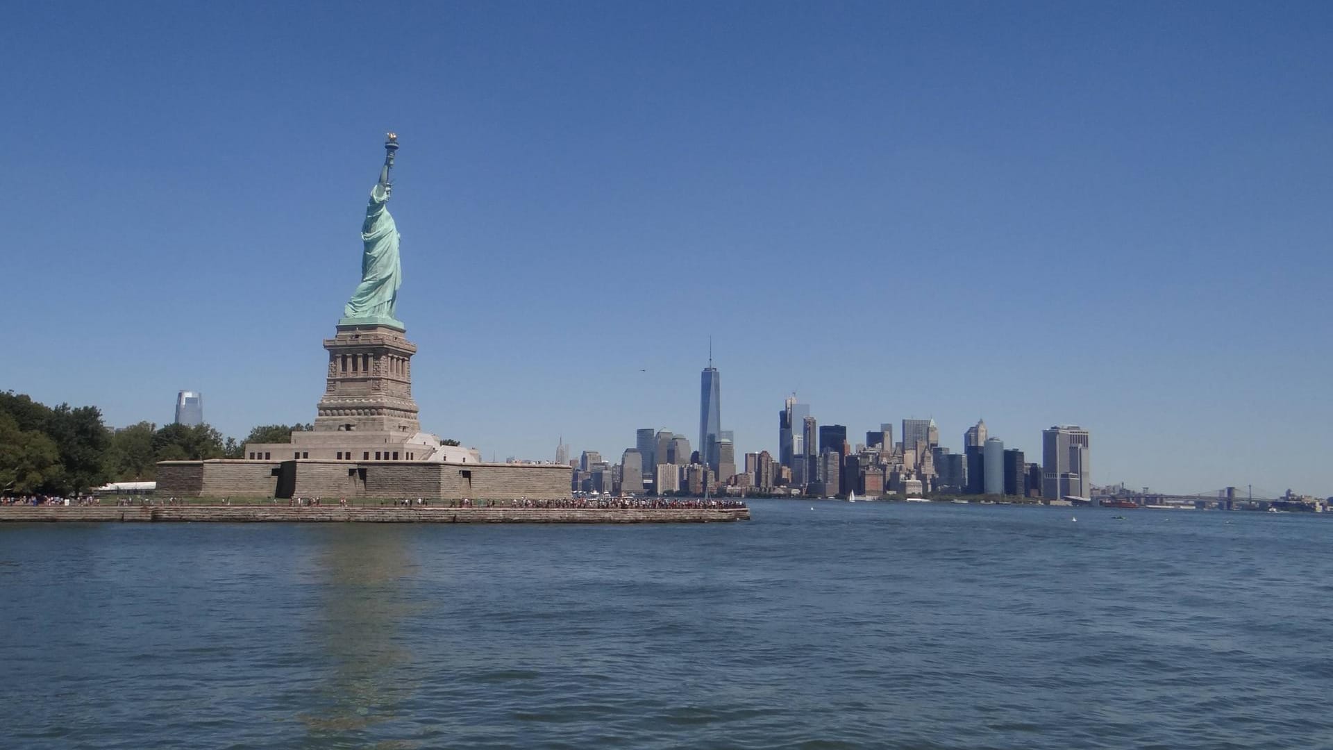 Seit 130 Jahren wacht die Freiheitsstatue über New Yorks Hafen.