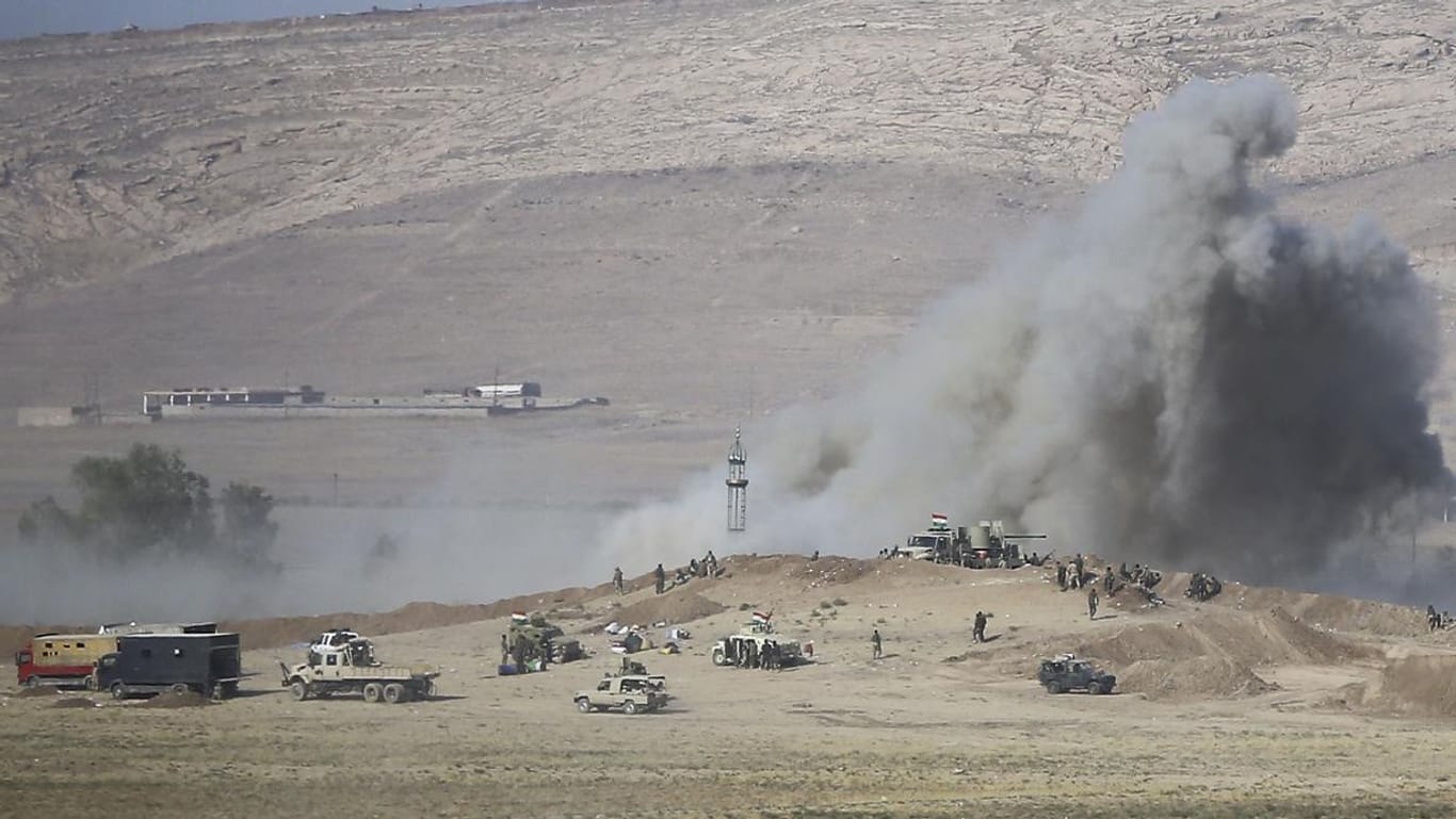 Mossul-Offensive: Peschmerga im Kampf mit dem IS.