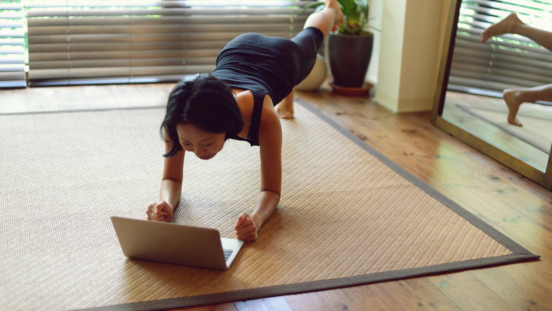 Yoga mit der Maus statt im Studio.