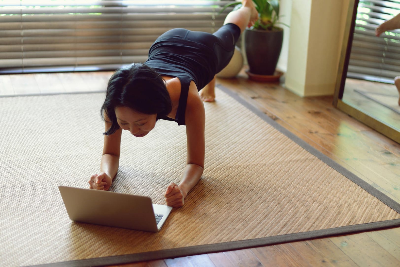 Yoga mit der Maus statt im Studio.