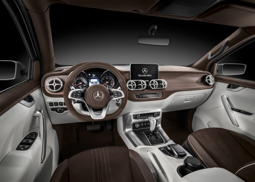 Der Innenraum des Fünfsitzers - typisch Mercedes.
