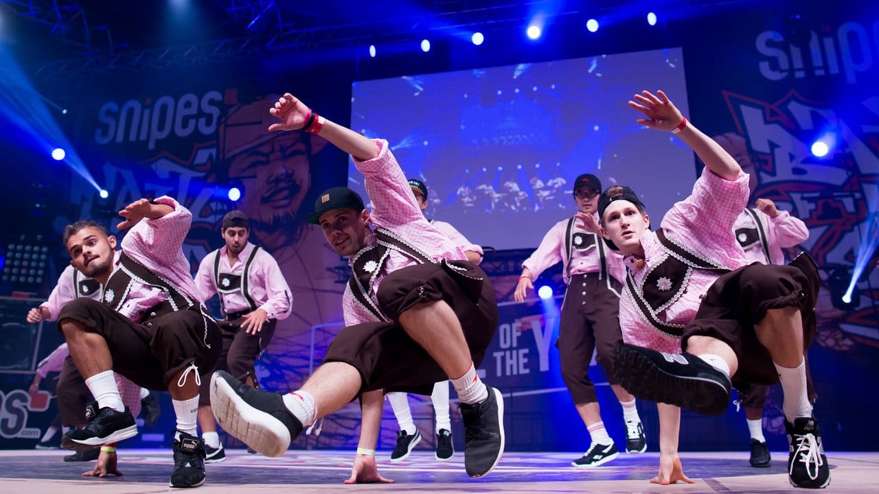 Die Breakdance Gruppe "Team Austria" aus Österreich in Essen. Die Breakdance Gruppe "Team Austria" aus Österreich in Essen.