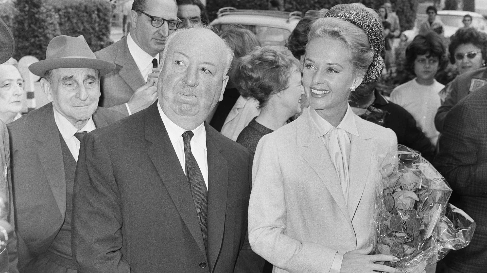 Tippi Hedren mit Alfred Hitchcock.