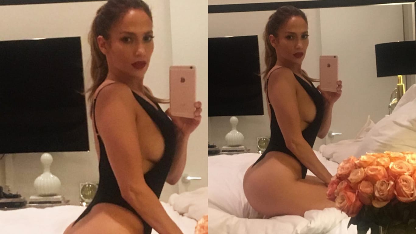 Jennifer Lopez zeigt Po und Brust auf Instagram.