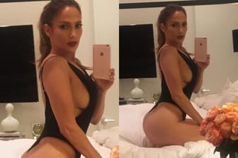 Jennifer Lopez zeigt Po und Brust auf Instagram.