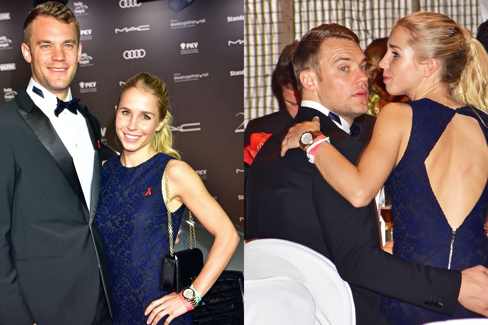 Manuel Neuer und seine Freundin Nina bei der Aids-Gala in Berlin.