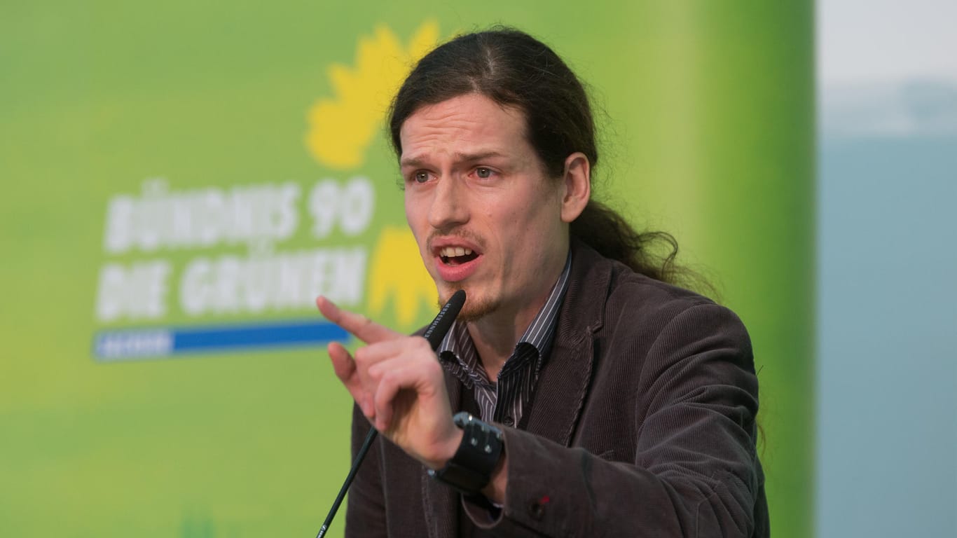 Jürgen Kasek beim Landesparteitag der sächsischen Grünen.