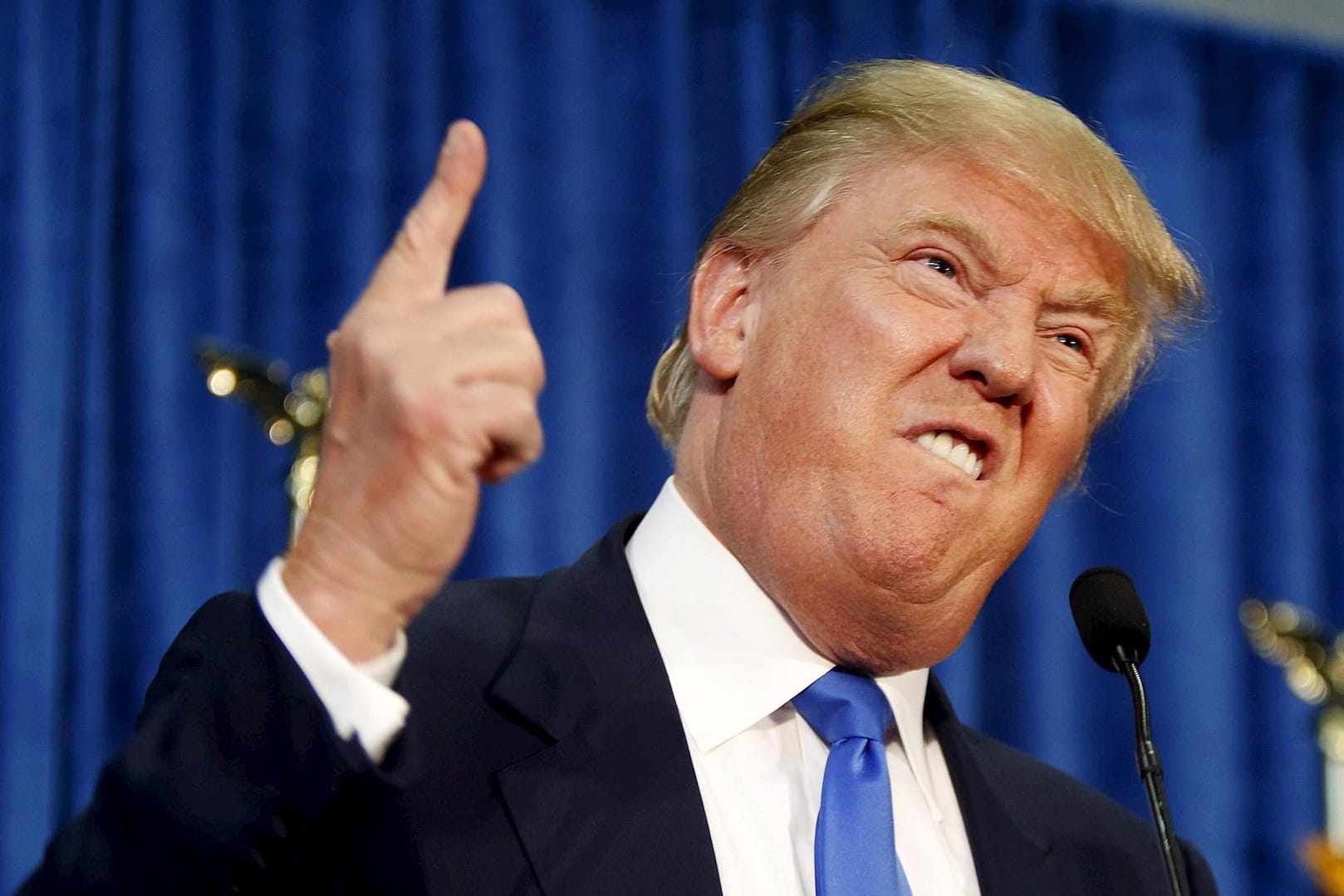 Der republikanische Präsidentschaftskandidat Donald Trump. Deutsche Außenpolitiker stehen seinen Plänen äußerst skeptisch gegenüber.
