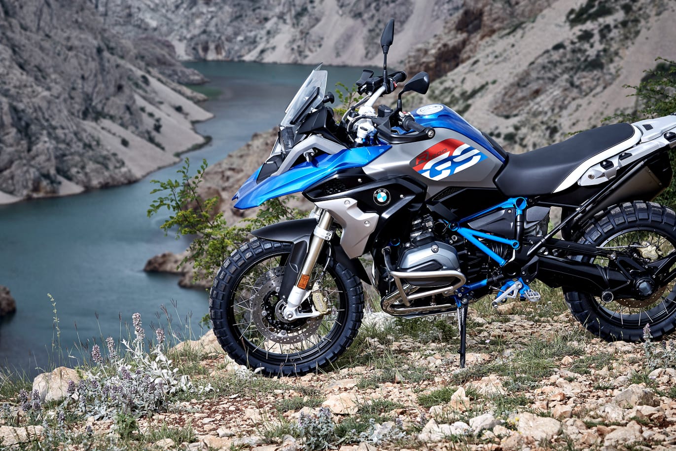 BMW R 1200 GS im Rallye-Look.