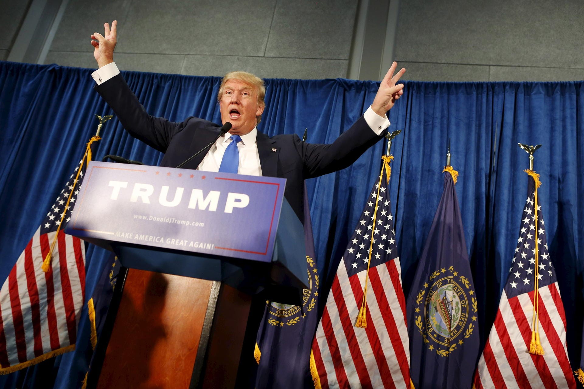 Donald Trumps Einstieg in die Politik am 16. Juni 2015.