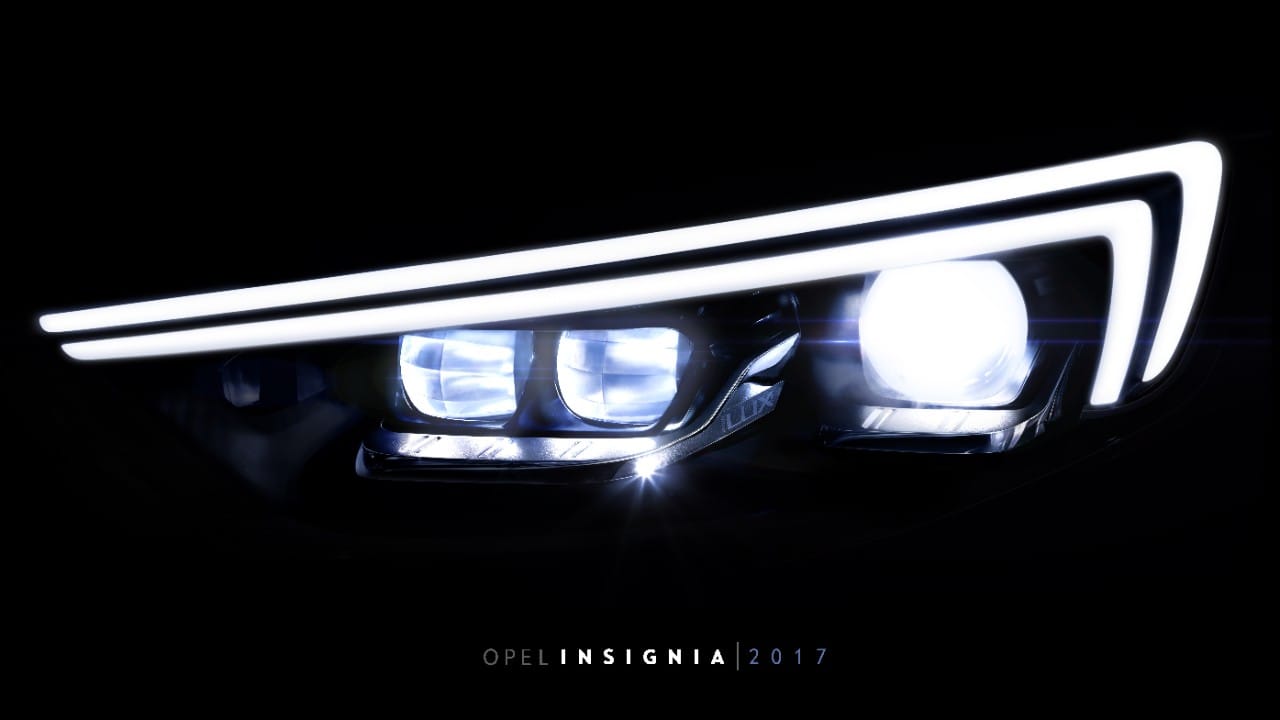 Der neue Opel Insignia bekommt IntelliLux-LED-Matrix-Scheinwerfer mit 16 Modulen pro Leuchteinheit.
