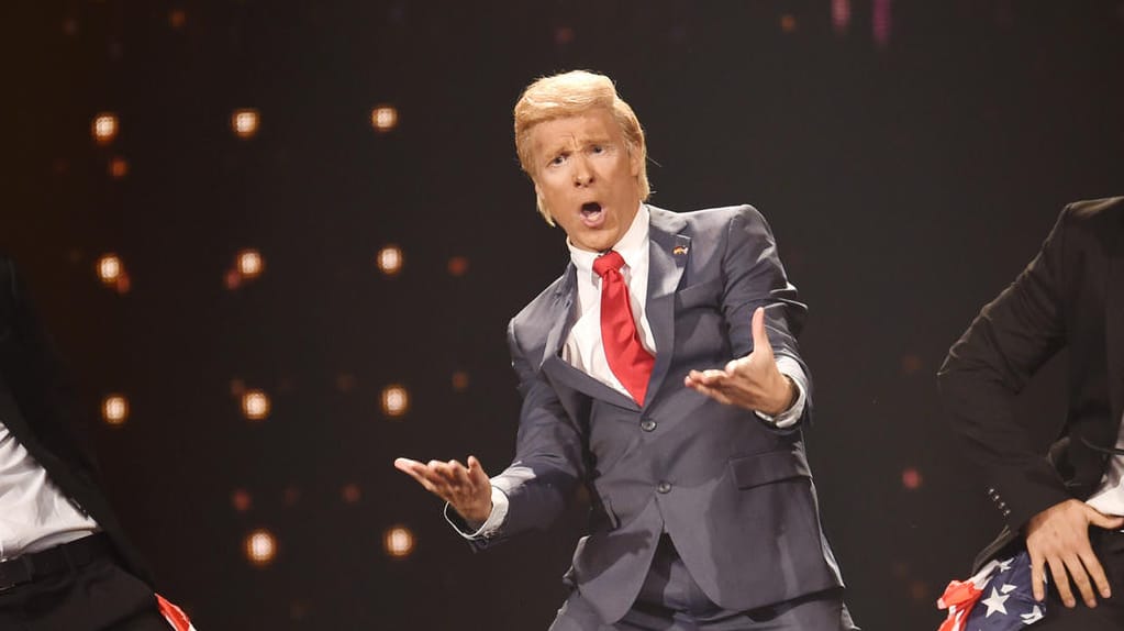 Oliver Pocher begeistert als Donald Trump.