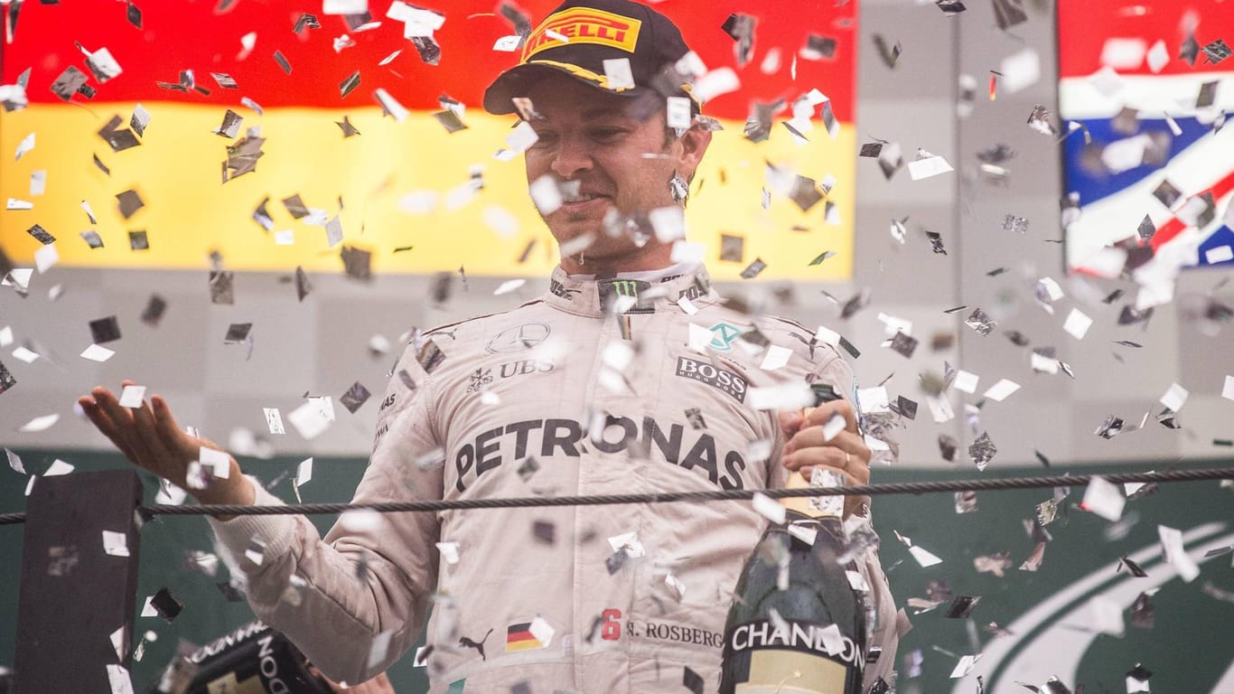 Konfetti-Regen: Es gibt zig Varianten, wie Nico Rosberg beim Saisonfinale Weltmeister der Formel 1 wird.