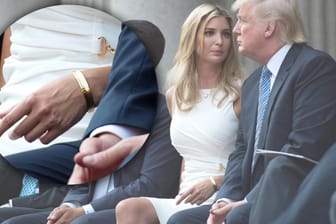 Donald und Ivanka Trump und das Armband des Anstoßes.