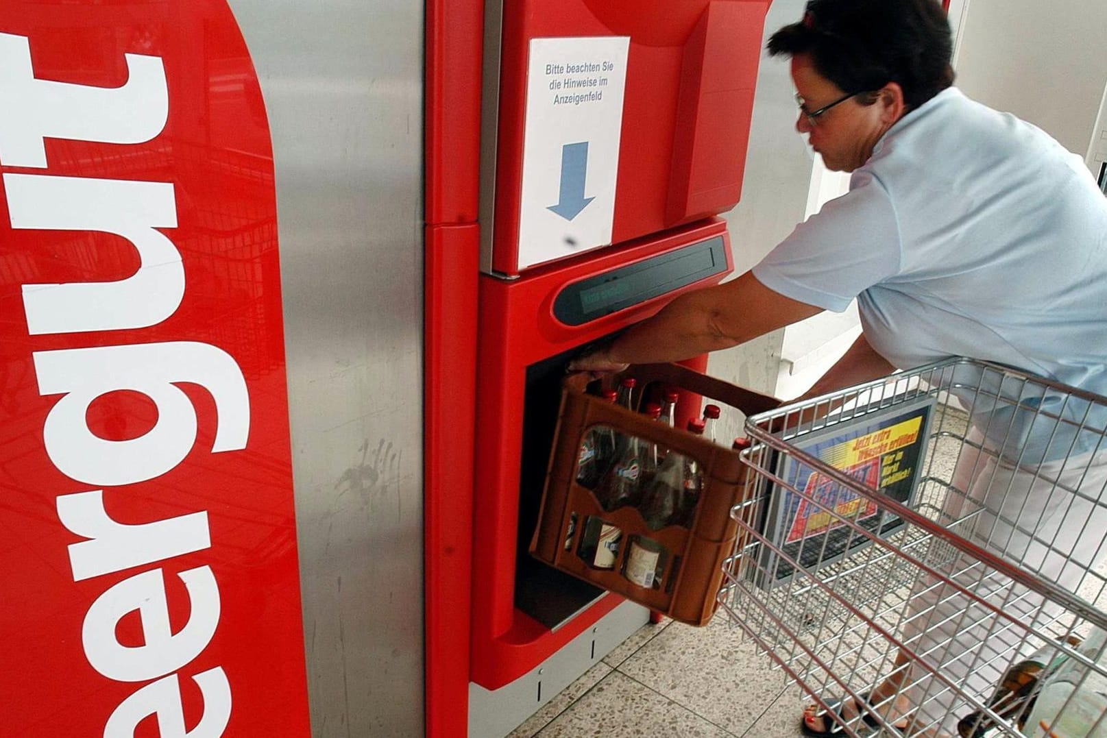 Pfandautomat bei einem Einzelhändler.