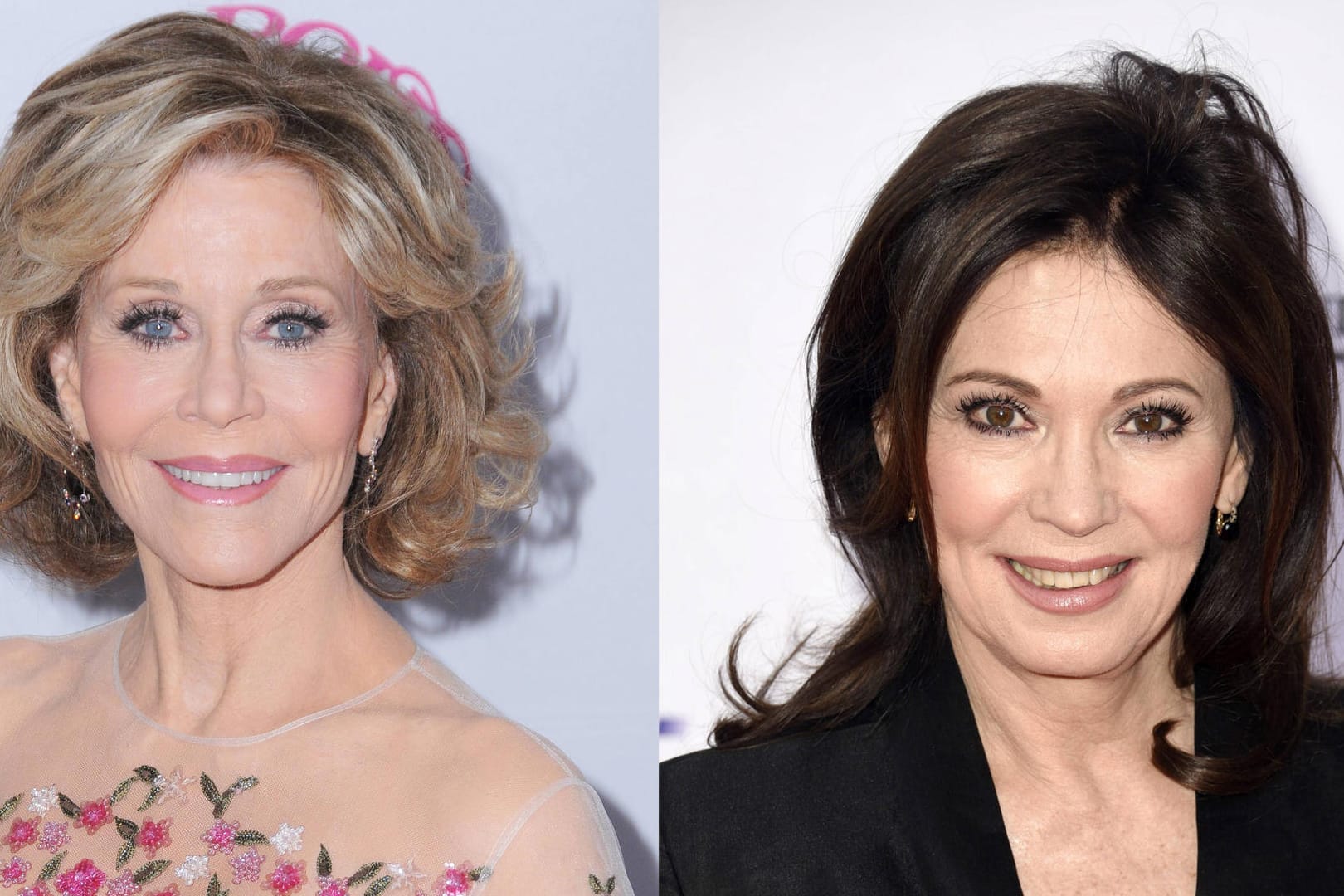 Jane Fonda (links) ist 79, Iris Berben (rechts) 66 Jahre alt. Beide wirken jedoch deutlich jünger.