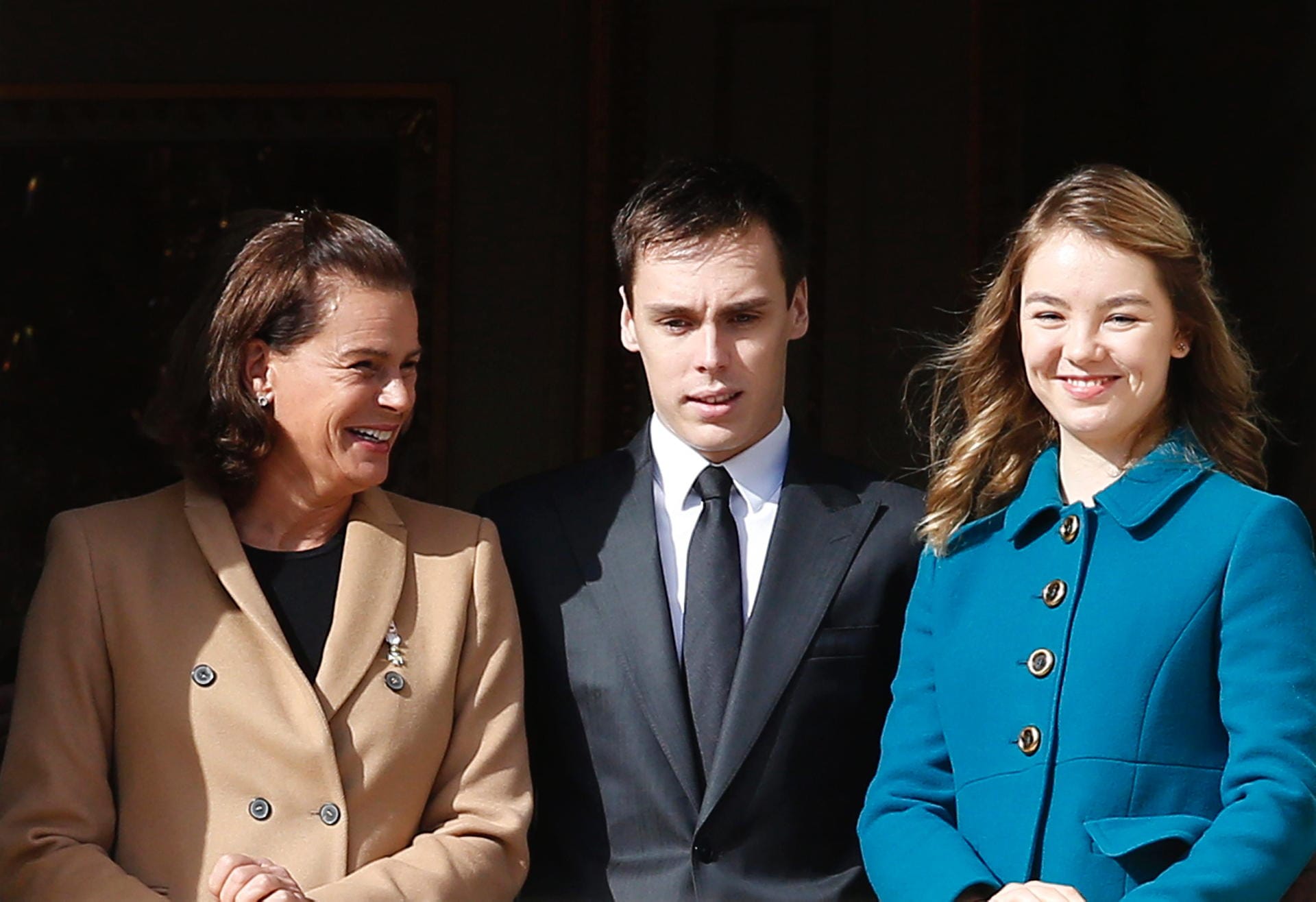 Stephanie von Monaco (links) mit Sohn Louis Ducruet (Mitte) und Carolines jüngster Tochter Alexandra (rechts).