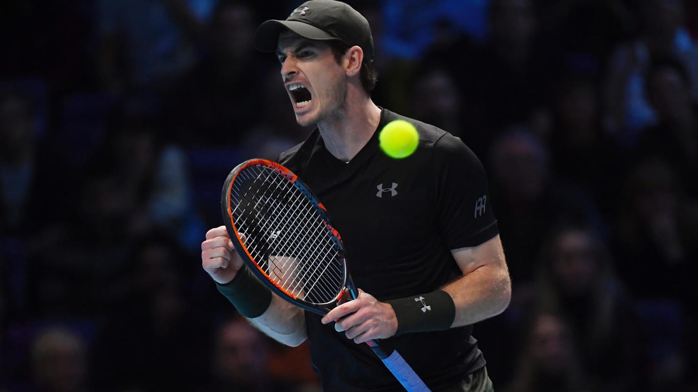 Gefühlsausbruch: Andy Murray war bei den ATP Finals in London nicht zu schlagen.