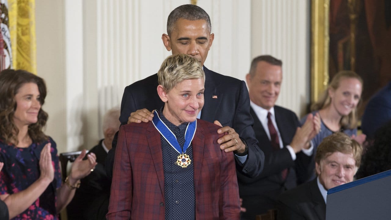 AuchEllen DeGeneres wurde vom Präsidenten ausgezeichnet.