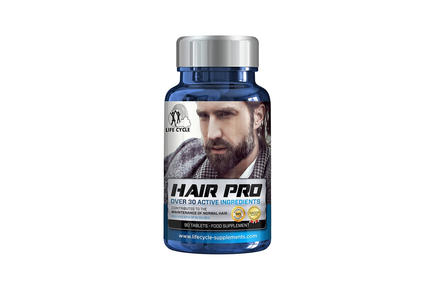 Mehr Bartwachstum und dickeres Barthaar verspricht auch HairPro von Life Cycle (um 20 Euro) - Zink, Folsäure sowie weitere Mineralien und Vitamine sind in den Kapseln enthalten.