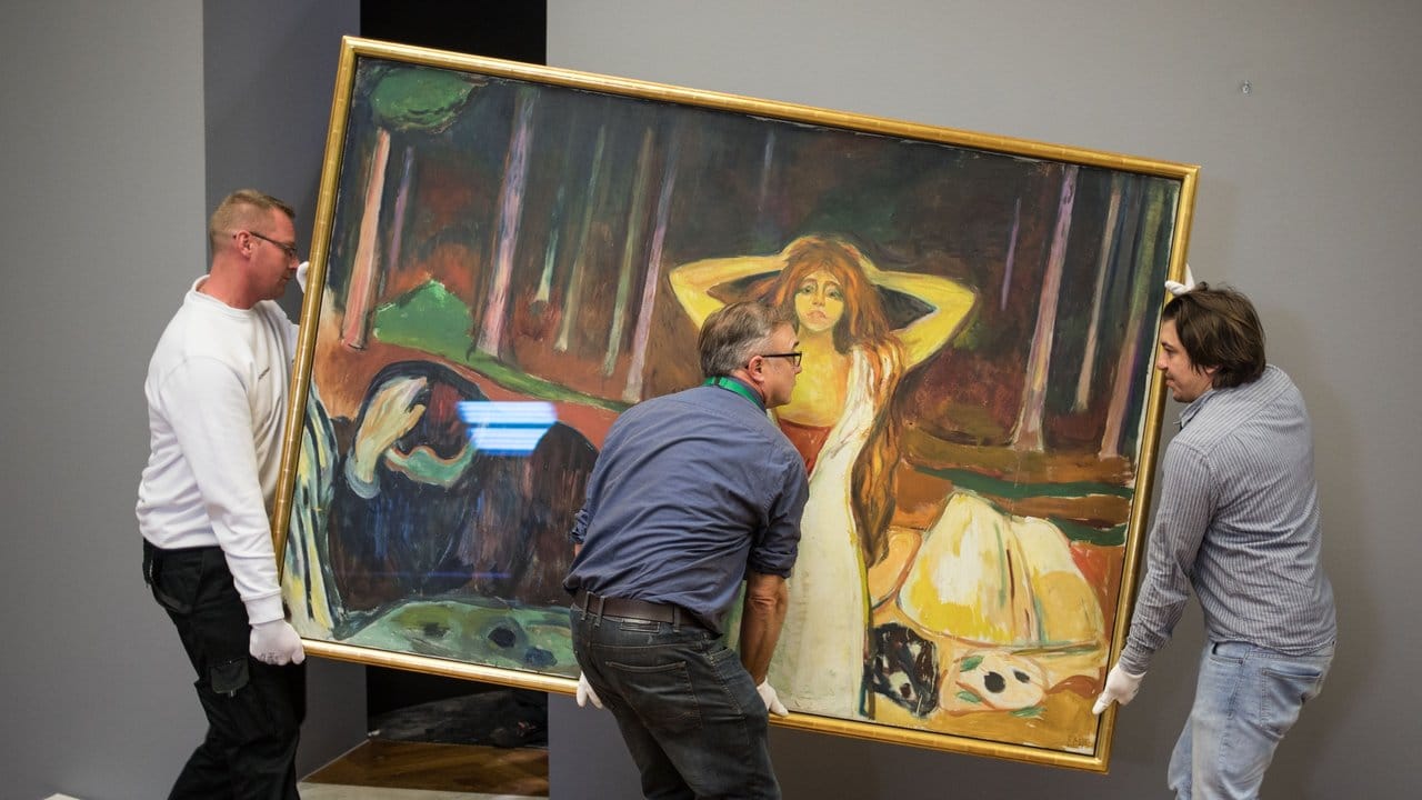 Edvard Munchs Gemälde "Asche" von 1925 ist eines der zentralen Werke der Ausstellung "Geschlechterkampf".