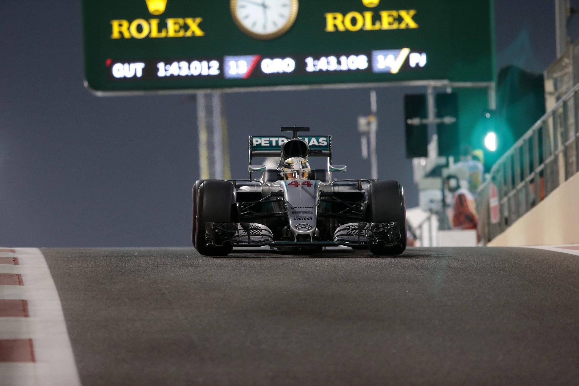 Demonstration der Stärke: Hamilton hatte Rosberg in den Trainings im Griff.
