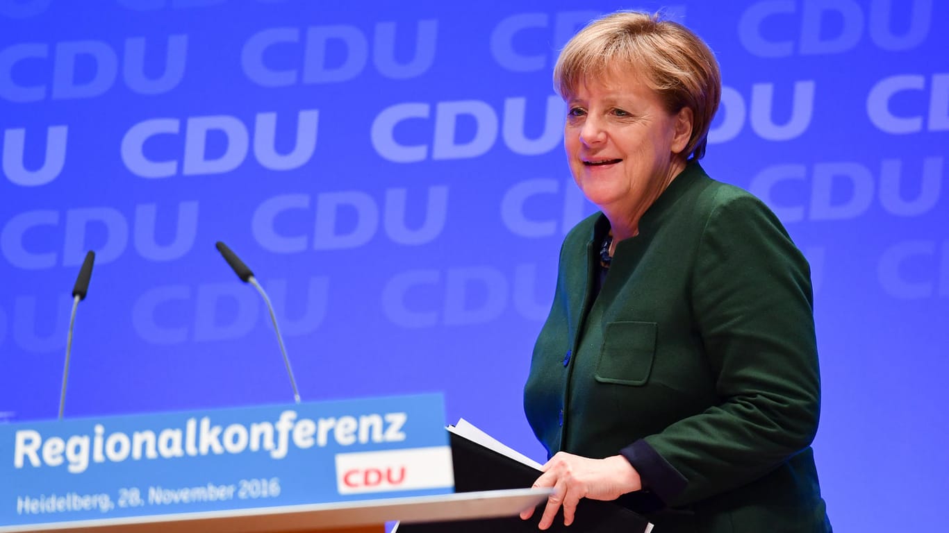 Angela Merkel musste bei der CDU-Regionalkonferenz viel Gegenwind einstecken.