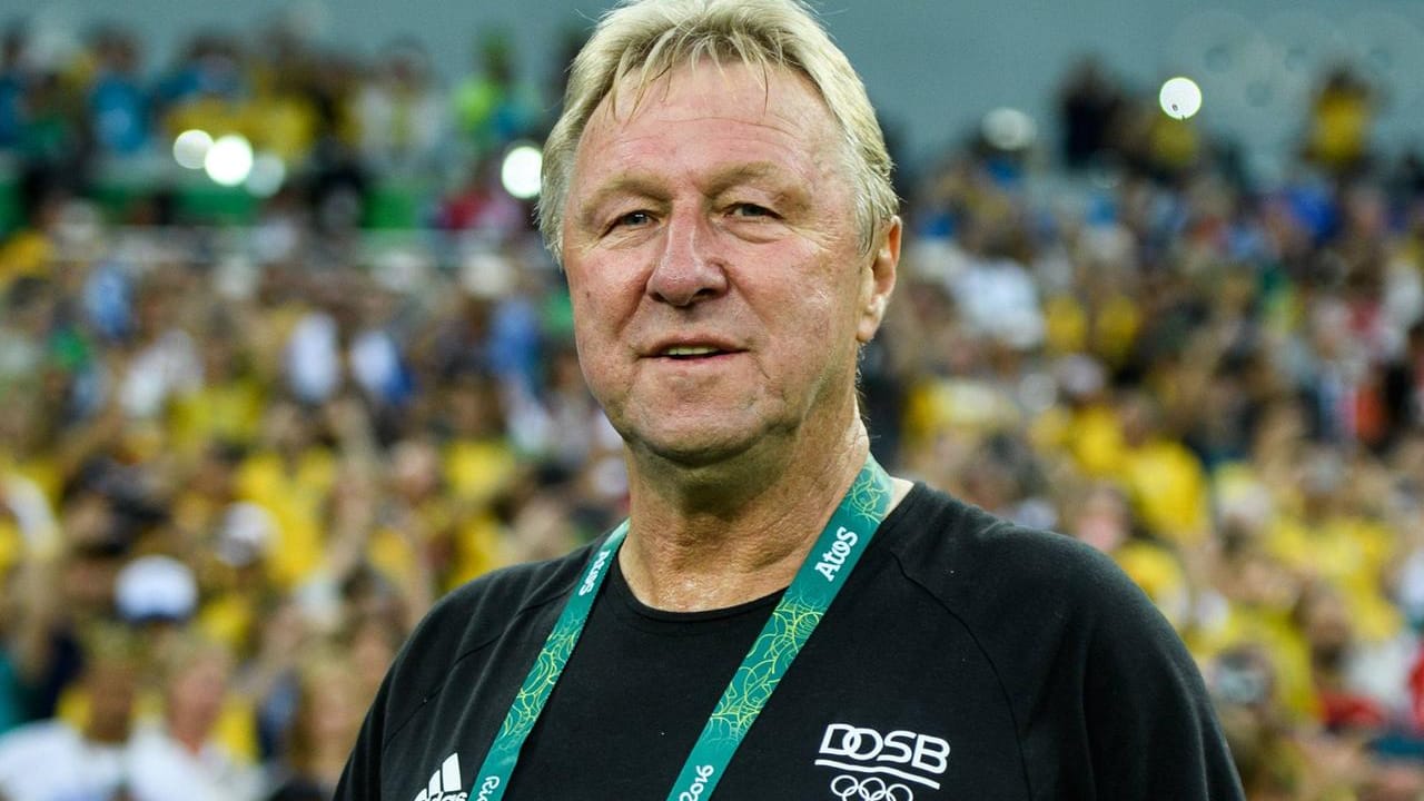 Horst Hrubesch im Finale bei Olympia in Rio.