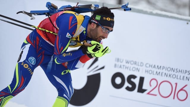 Ihn gilt es zu schlagen: Der Franzose Martin Fourcade ist als fünfmaliger Weltcupsieger der Gejagte.