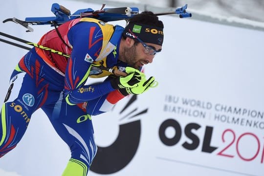 Ihn gilt es zu schlagen: Der Franzose Martin Fourcade ist als fünfmaliger Weltcupsieger der Gejagte.