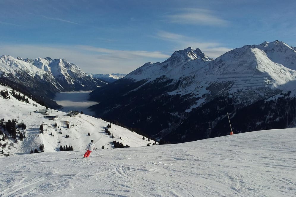 Ski Arlberg ist Österreichs berühmtestes Skigebiet. Hier zu sehen: die Kandahr-Abfahrt von St. Anton.