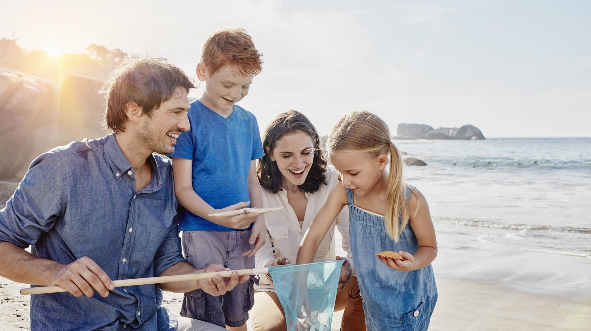 Familie am Strand