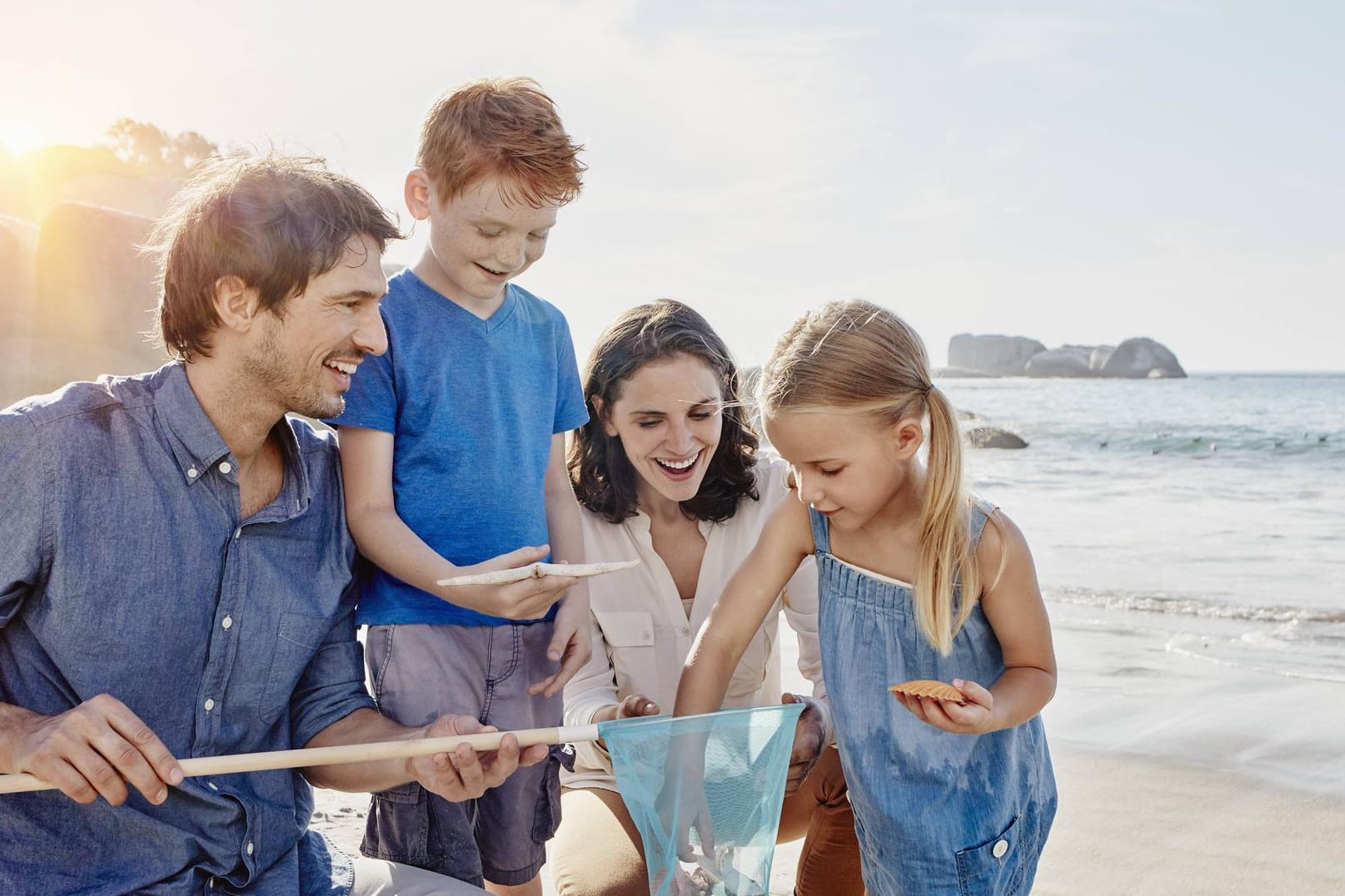 Familie am Strand