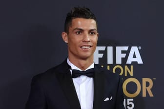 Cristiano Ronaldo beim Ballon d'Or 2015 in Zuerich.