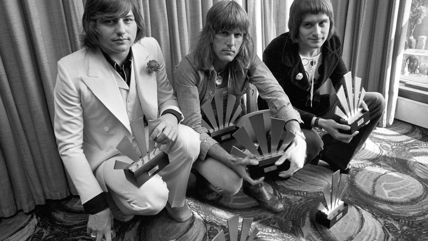 Emerson, Lake & Palmer 1972 (v.li.): Greg Lake, Keith Emerson und Carl Palmer.