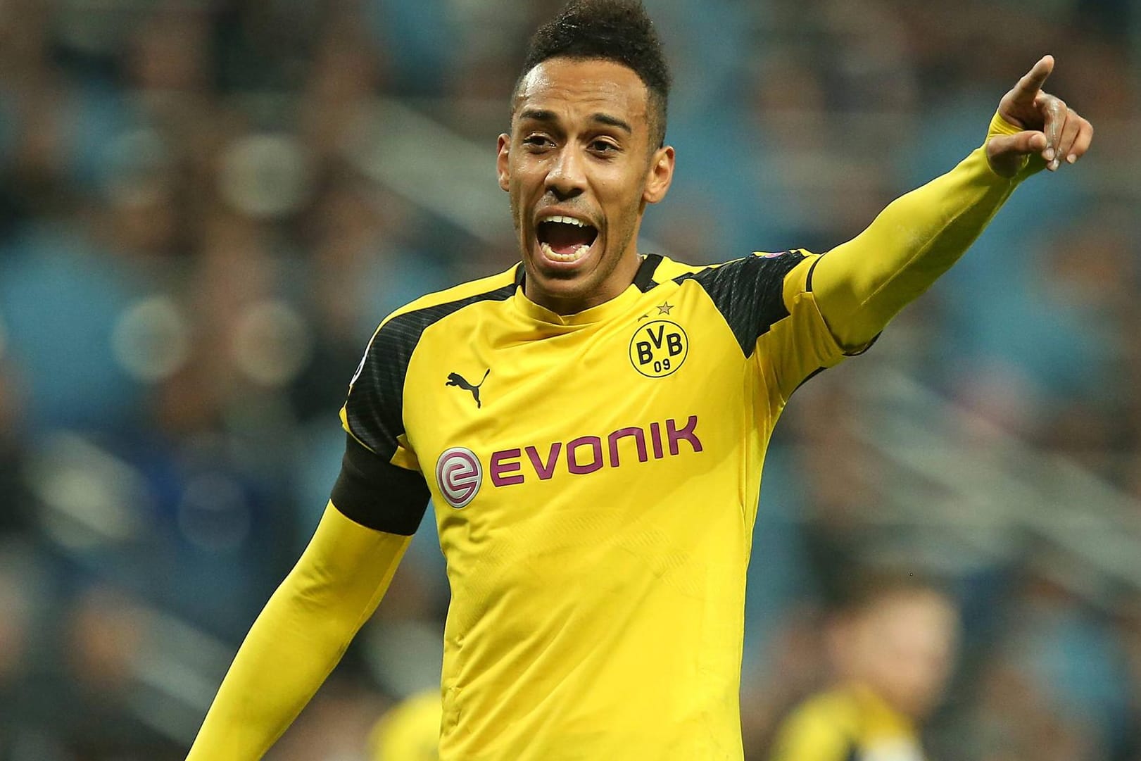 Pierre-Emerick Aubameyang während der Partie in Madrid, die 2:2 endete.