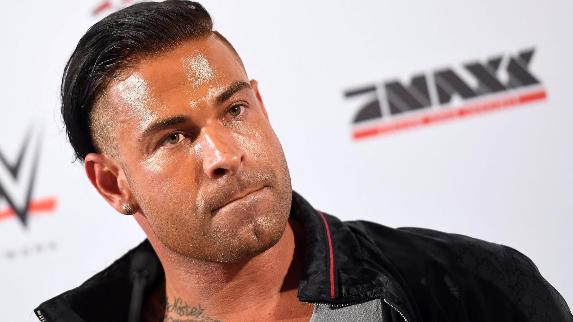 Tim Wiese beim Wrestling Media Round Table in Frankfurt.